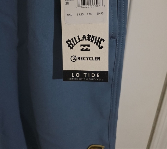 Billabong Men's Hybrid Swim Blue Shorts - Picture 5 of 6